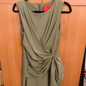 Zac Posen Z Spoke Size 6 Army Green Dress